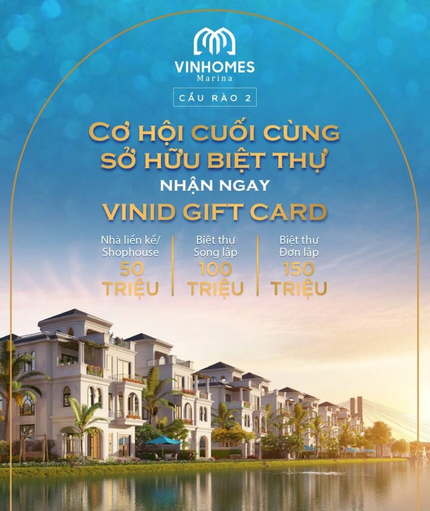 Chính sách bán hàng hấp dẫn Vinhomes marina Cầu Rào 2