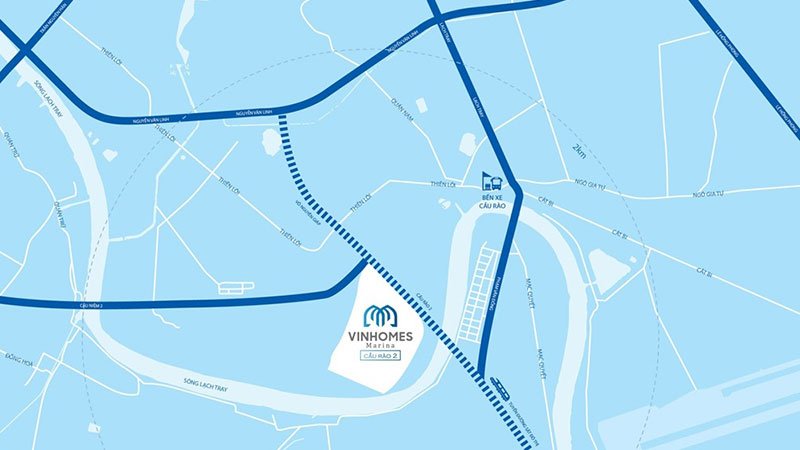 Vị trí đắc địa Vinhomes Marina Cầu Rào 2